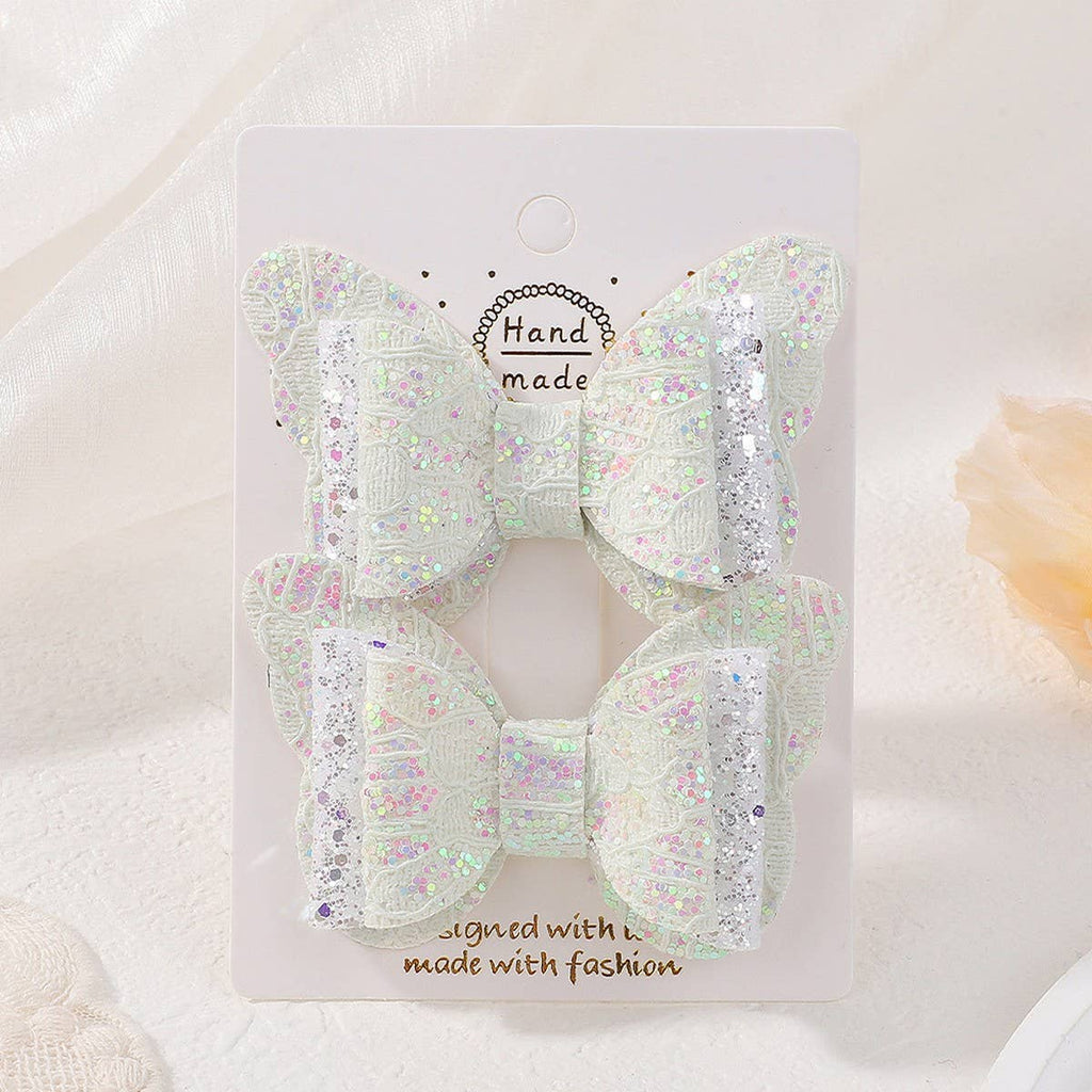 Cute Cartoon Glitter Bow Hair Clip Set_CWAHA6730: TYPE10 / (OS) 1