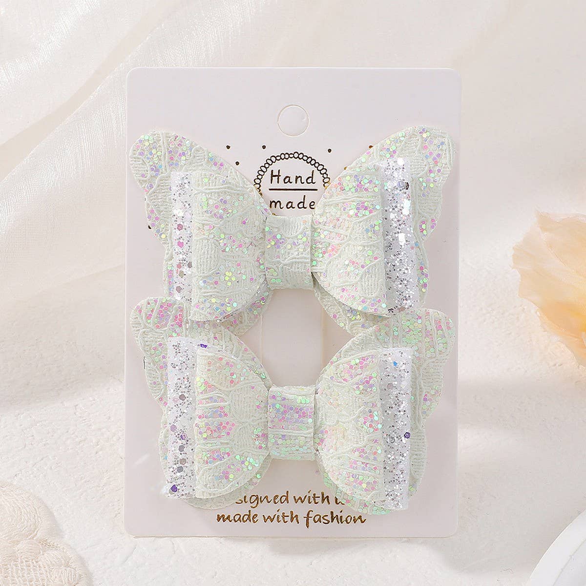Cute Cartoon Glitter Bow Hair Clip Set_CWAHA6730: TYPE10 / (OS) 1