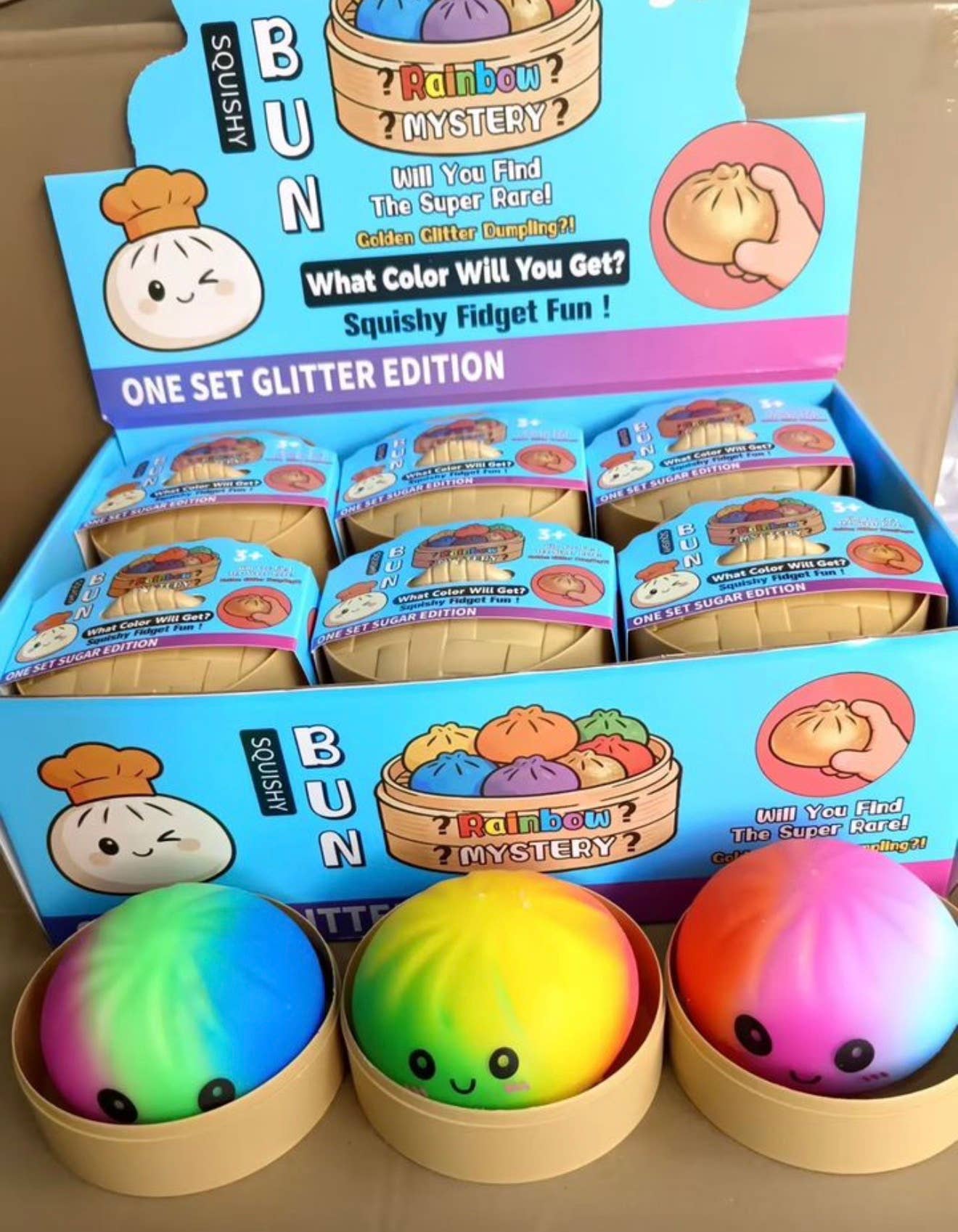 The Viral Squishy Dumpling- Rainbow Edition 