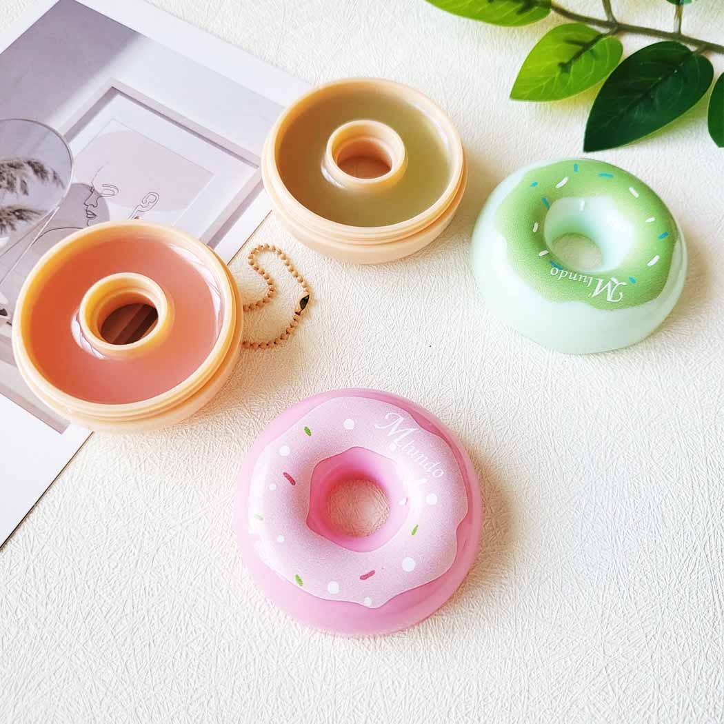 Donut Lip Gloss with Key Ring: ASSORTED COLOR / ONE SIZE(12)