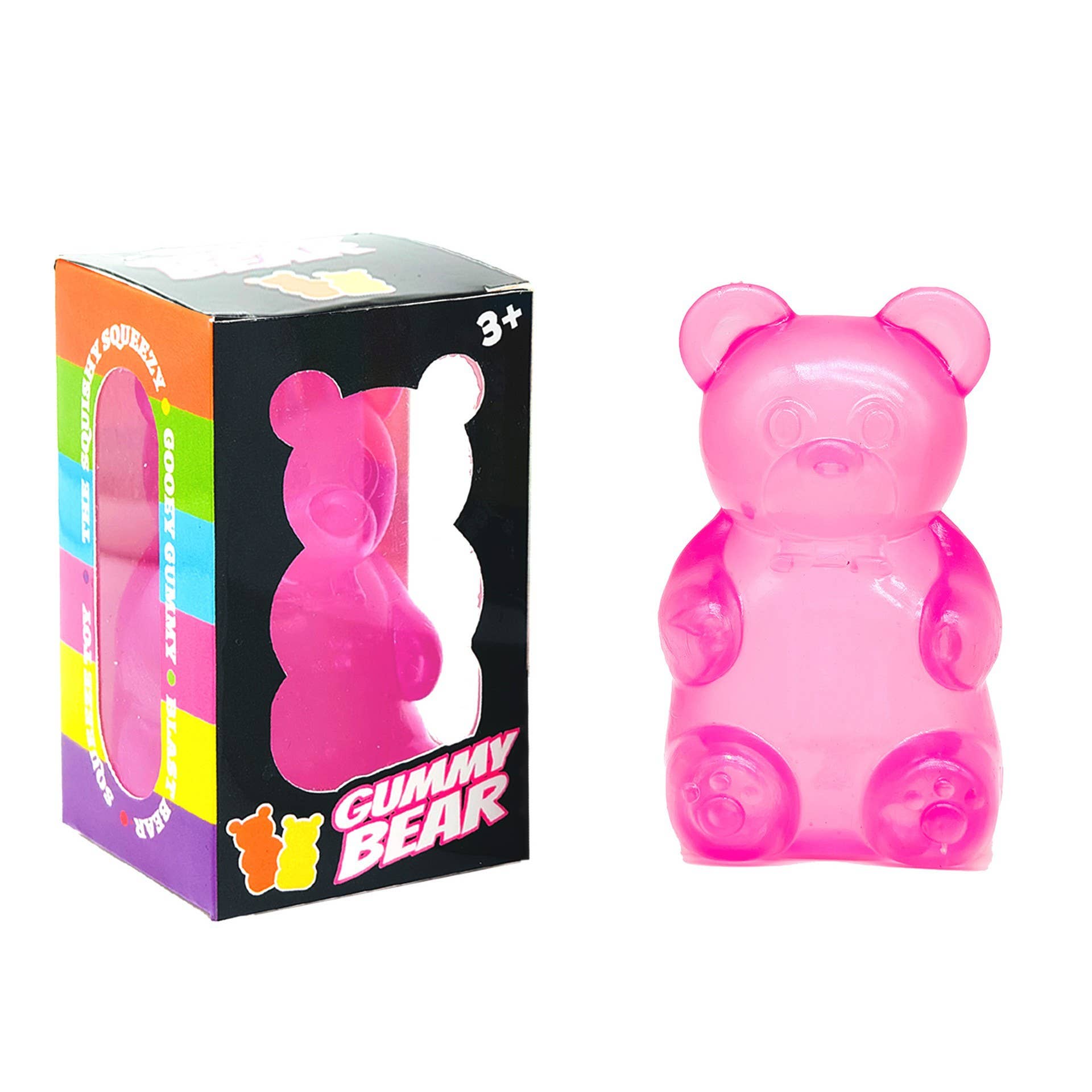 Gummy Bear Squish Stress Fidget Squeeze Toy: Purple box / One Size