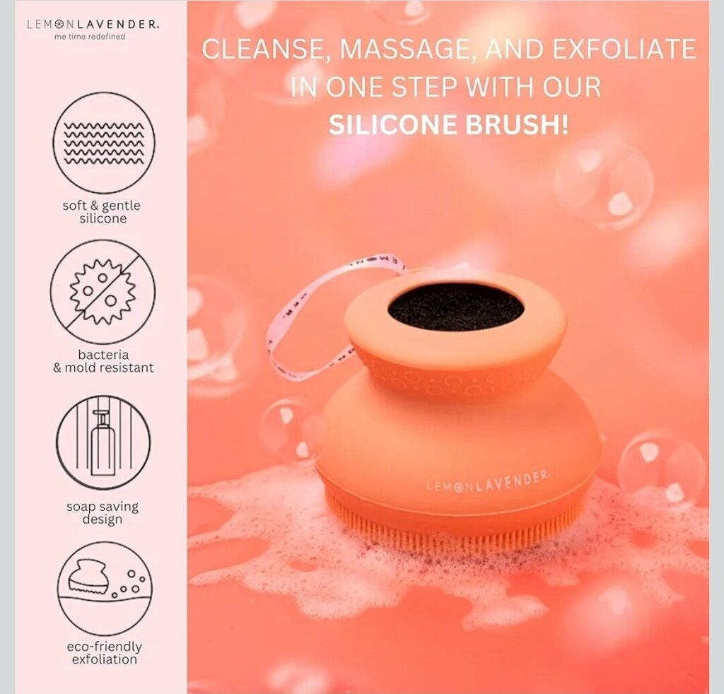Lather me up in-shower silicone brush