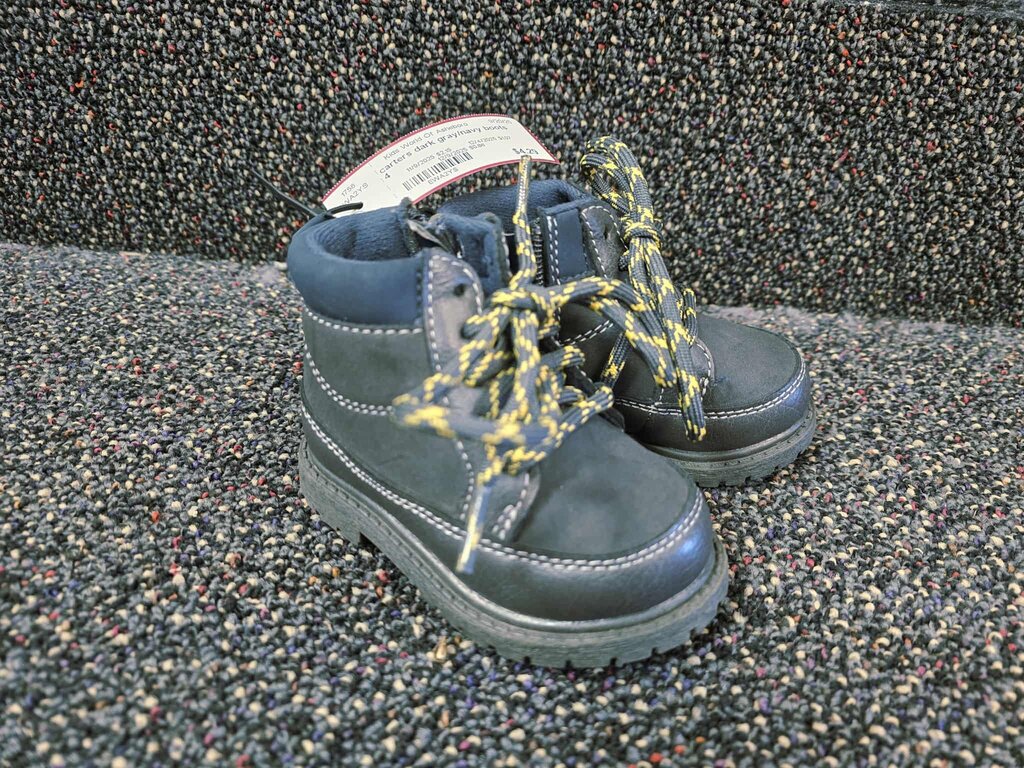 Size 4 dark gray/navy boots Carters