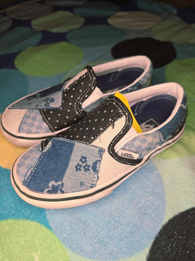 Size 12.5 blue/denim Vans