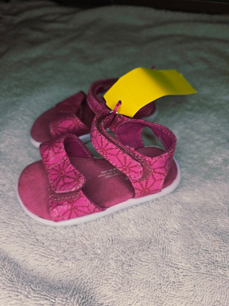Size 4 pink sandals Toms