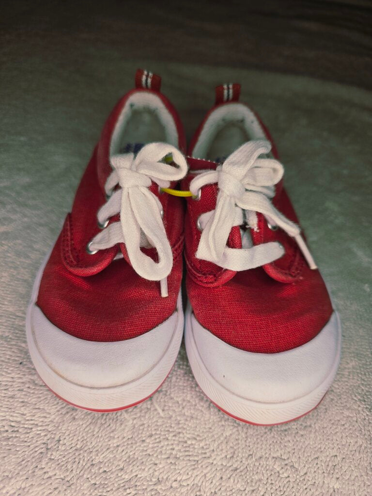 Size 6.5 red/white keds