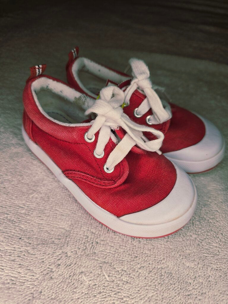 Size 6.5 red/white keds