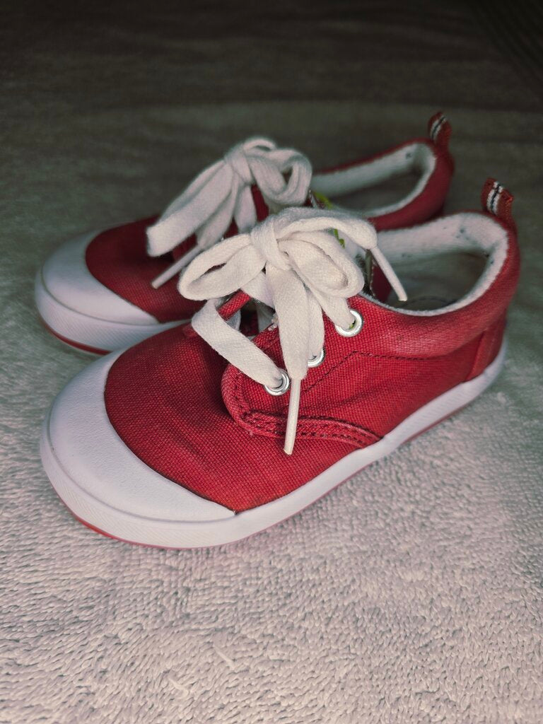 Size 6.5 red/white keds