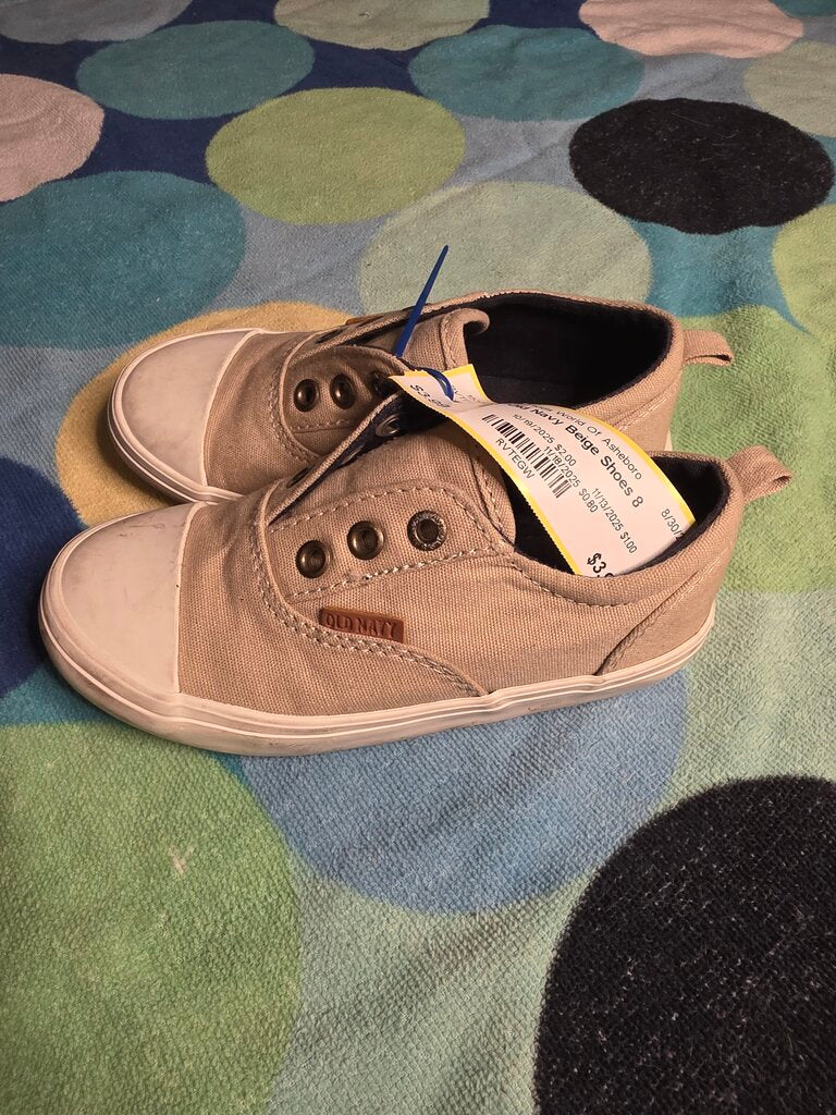 Size 8 Beige Shoes Old Navy