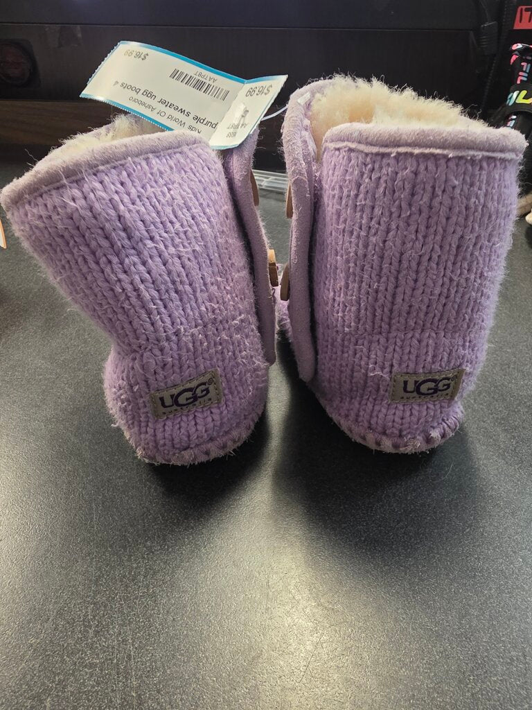 purple sweater ugg boots