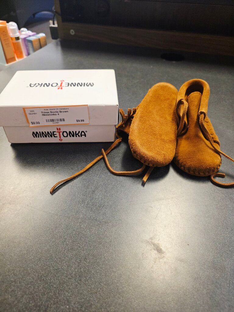 Fringe Bootie Brown Minnetonka