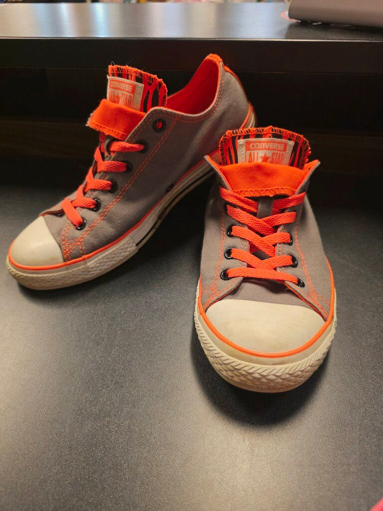 Neon Orange W/Zebra Converse