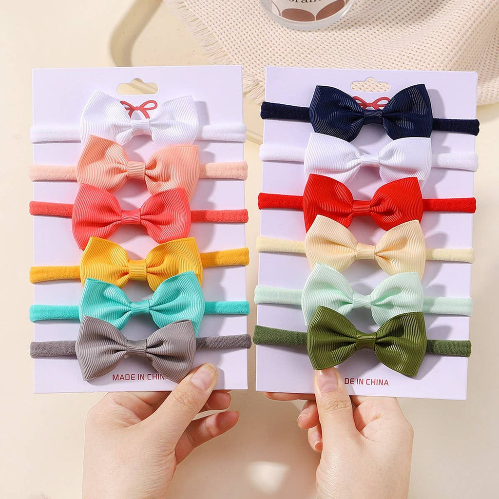 Kids Bow Headband Set – Elastic Nylon No Marks_CWAHA6720: TYPE1 / (OS) 1