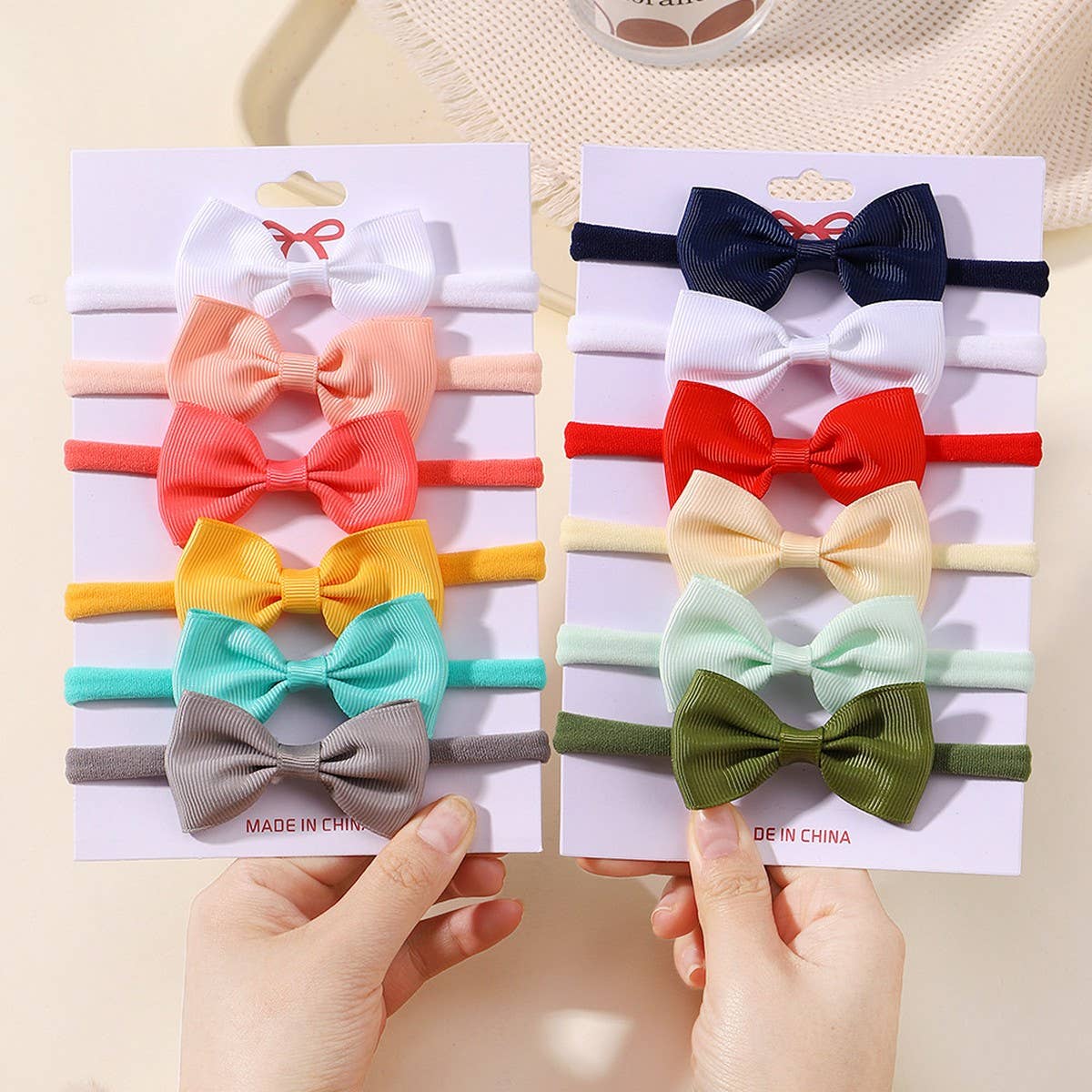 Kids Bow Headband Set – Elastic Nylon No Marks_CWAHA6720: TYPE10 / (OS) 1