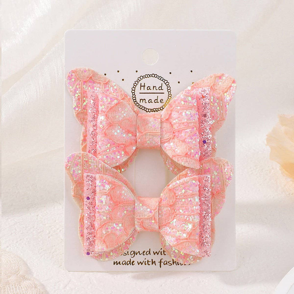 Cute Cartoon Glitter Bow Hair Clip Set_CWAHA6730: TYPE1 / (OS) 1