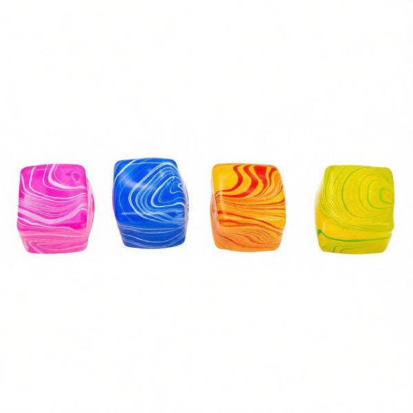 Showcase - SugarSqueez Squishies® Swirl Cube Maltose Fidget Stress Ball (1pc) Assorted Colors