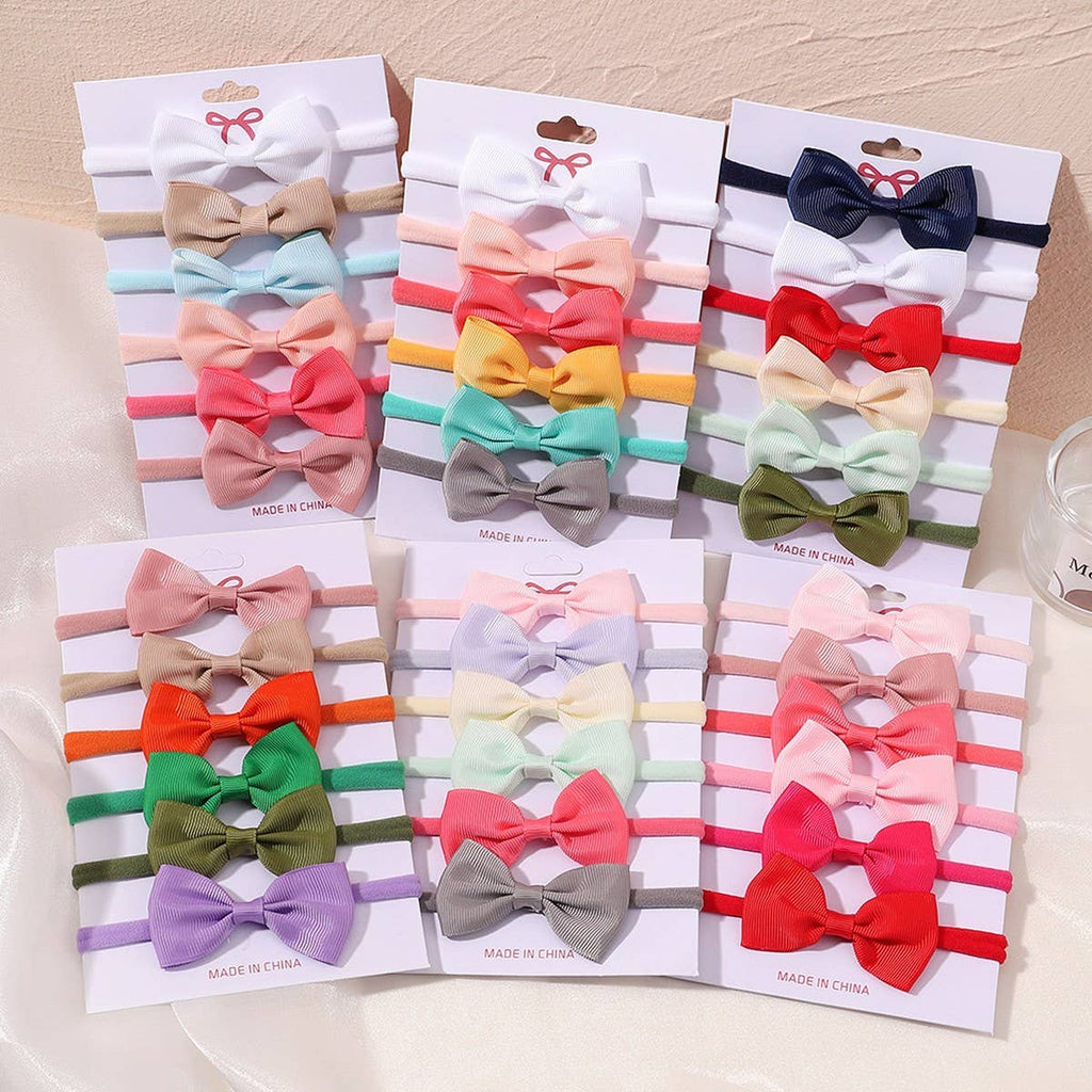 Kids Bow Headband Set – Elastic Nylon No Marks_CWAHA6720: TYPE2 / (OS) 1
