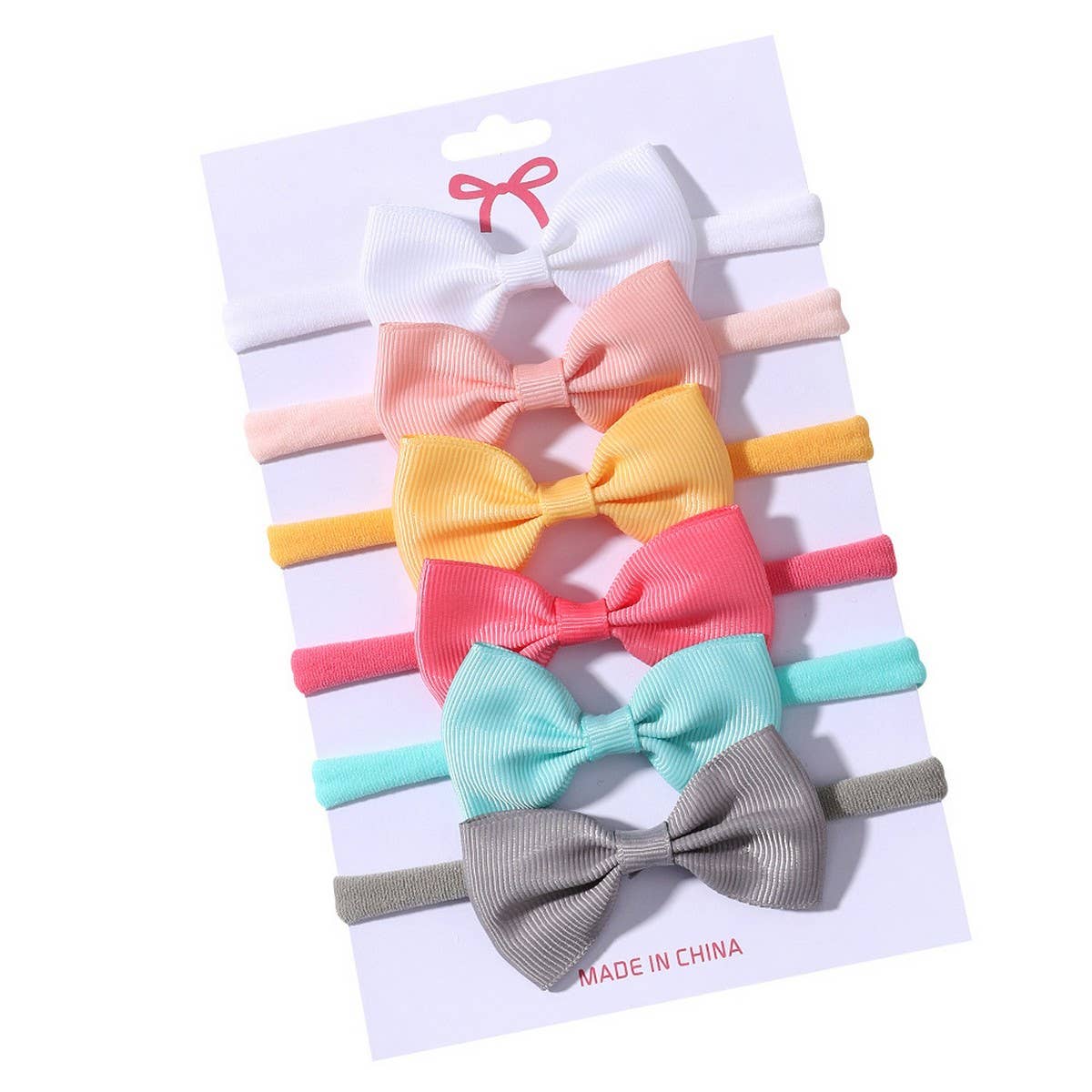 Kids Bow Headband Set – Elastic Nylon No Marks_CWAHA6720: TYPE1 / (OS) 1
