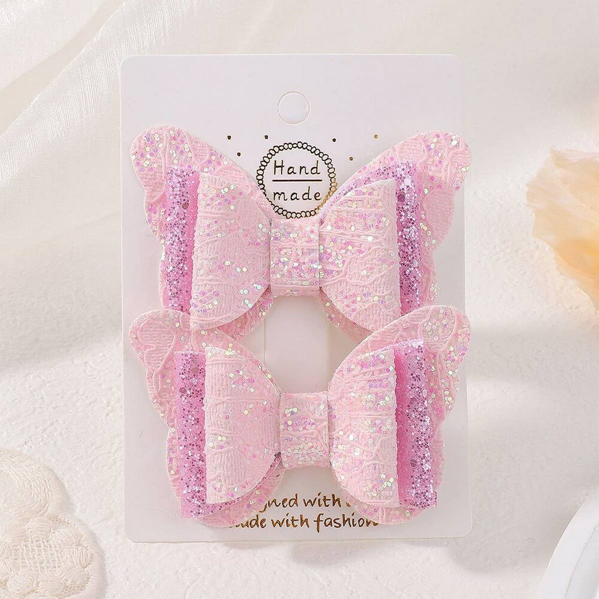 Cute Cartoon Glitter Bow Hair Clip Set_CWAHA6730: TYPE1 / (OS) 1