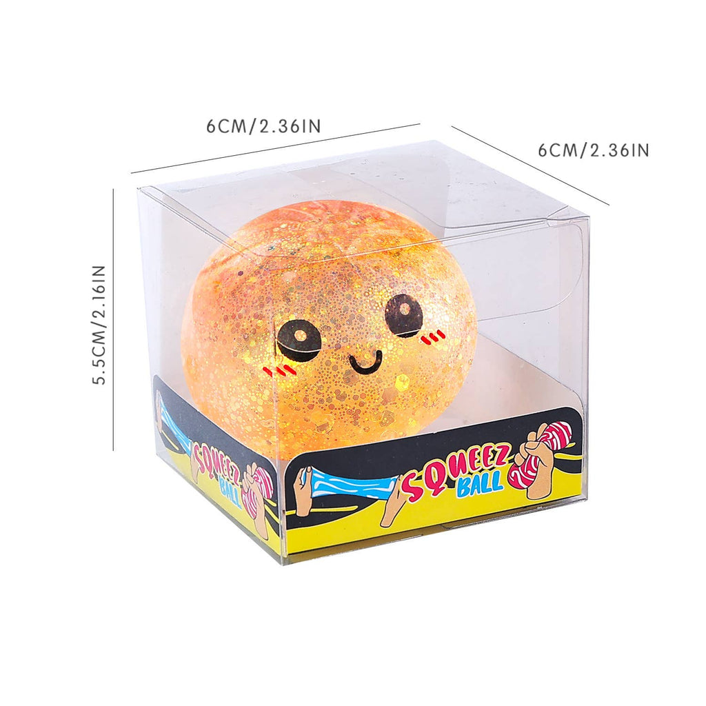 Glitter Dumpling Stress Toy - Cute Squeezy Bun Fidget