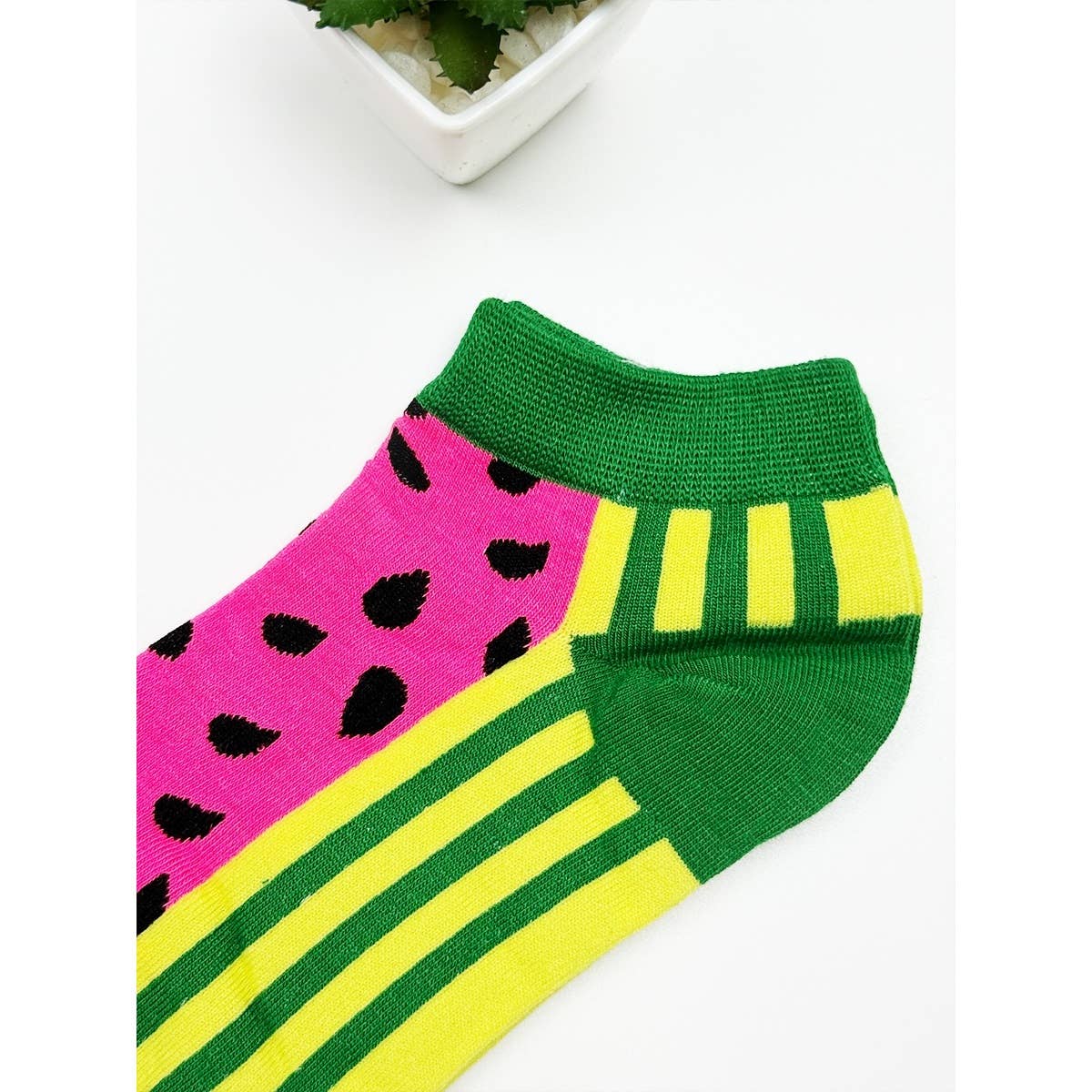 Fruit Design Everyday Socks: ASSORTED COLOR / ONE SIZE(12)