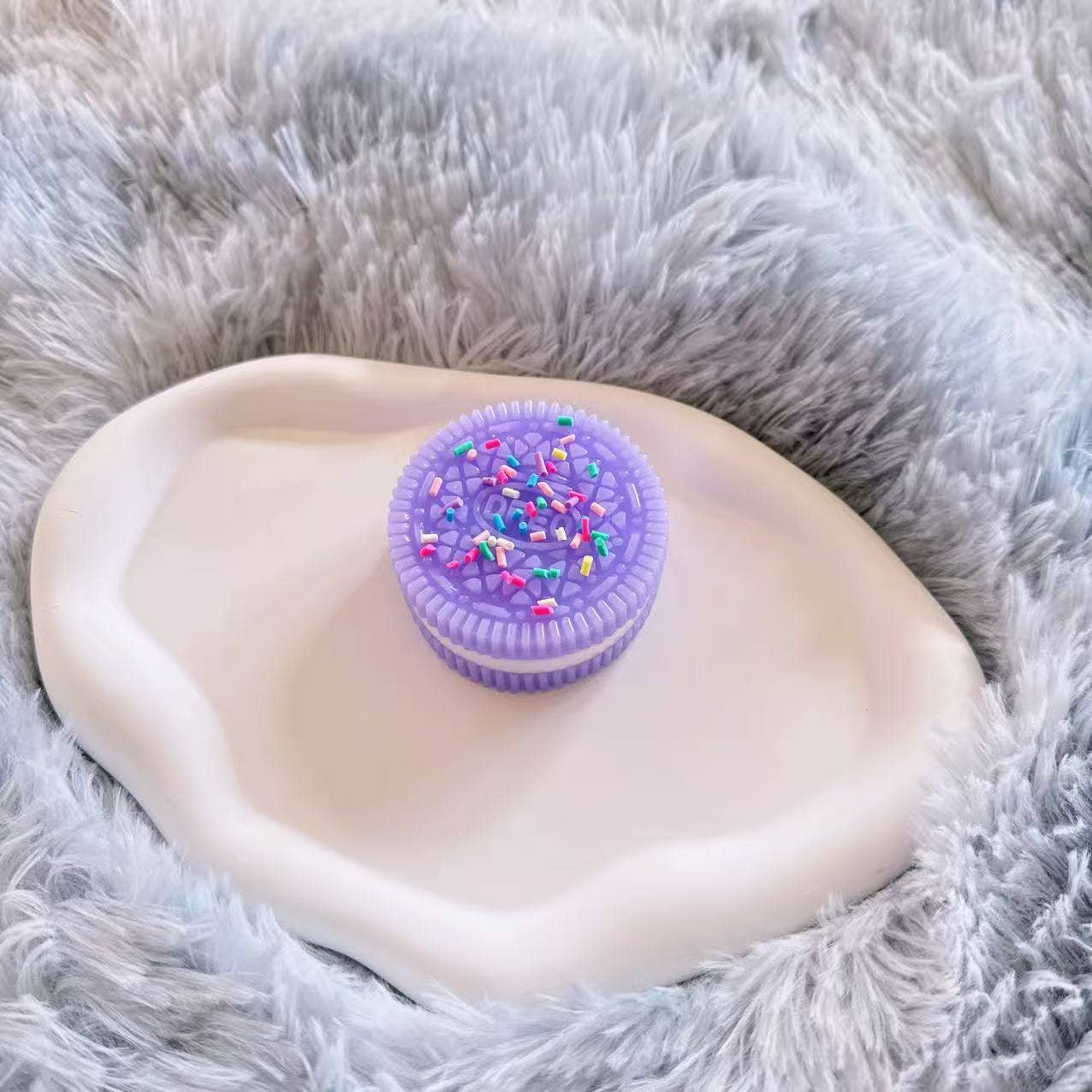 Cookie Sandwich Squishy Stress Relief Fidget Squeeze Toy: Black / One Size