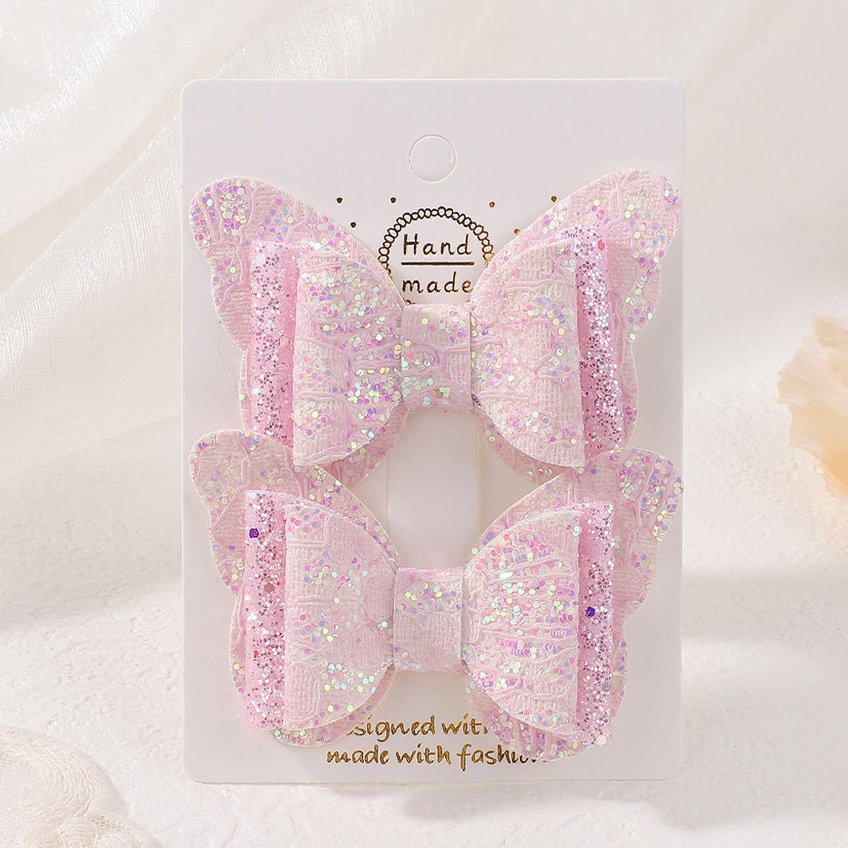 Cute Cartoon Glitter Bow Hair Clip Set_CWAHA6730: TYPE2 / (OS) 1