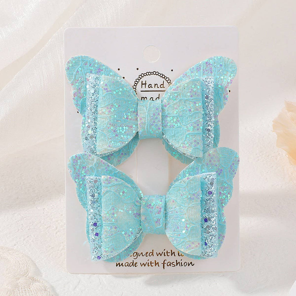 Cute Cartoon Glitter Bow Hair Clip Set_CWAHA6730: TYPE2 / (OS) 1