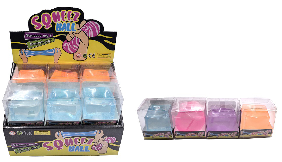 Jelly Squishy Toy Anti Stress Ice Cub Ball Soft Squeezable: Gummy Bear