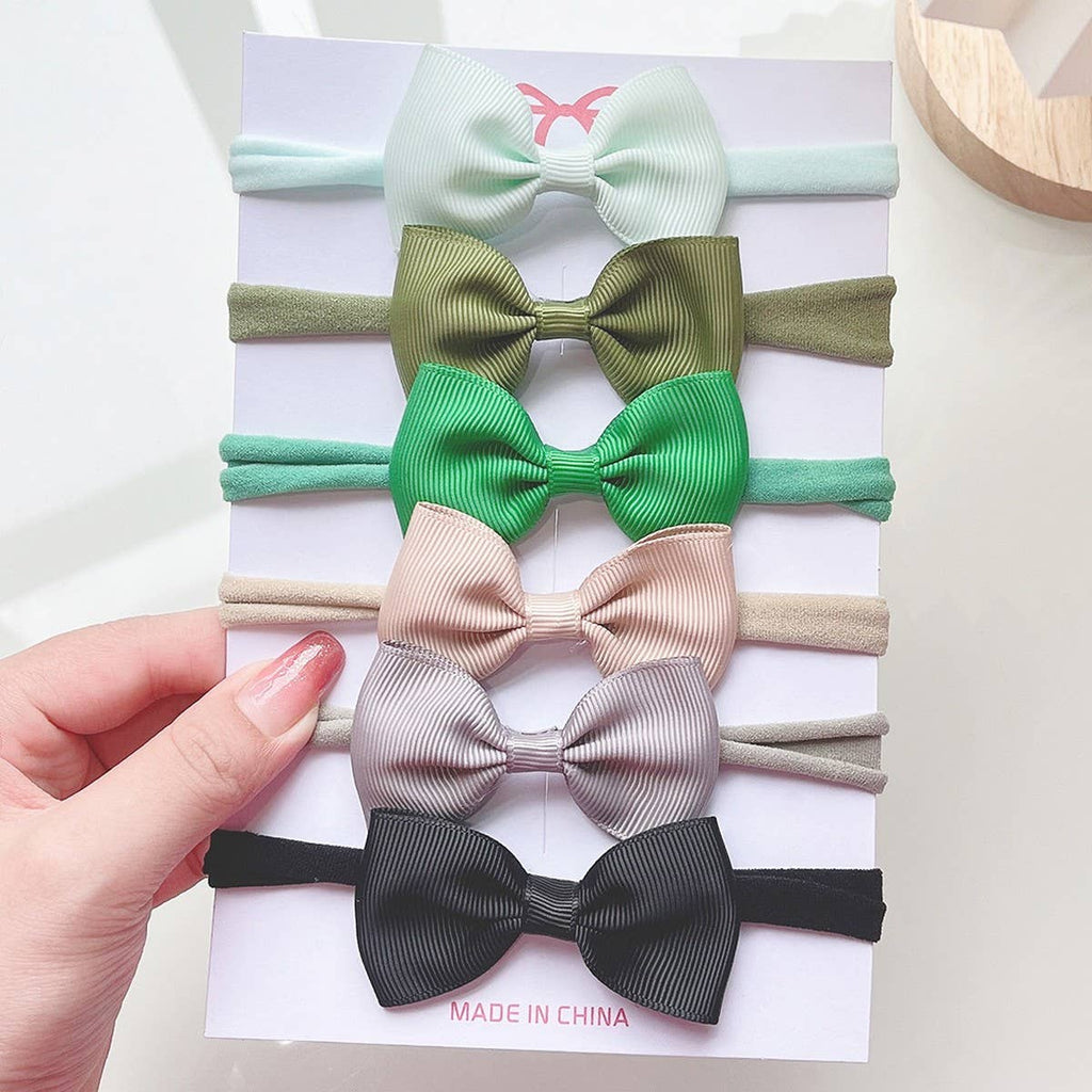 Kids Bow Headband Set – Elastic Nylon No Marks_CWAHA6720: TYPE8 / (OS) 1