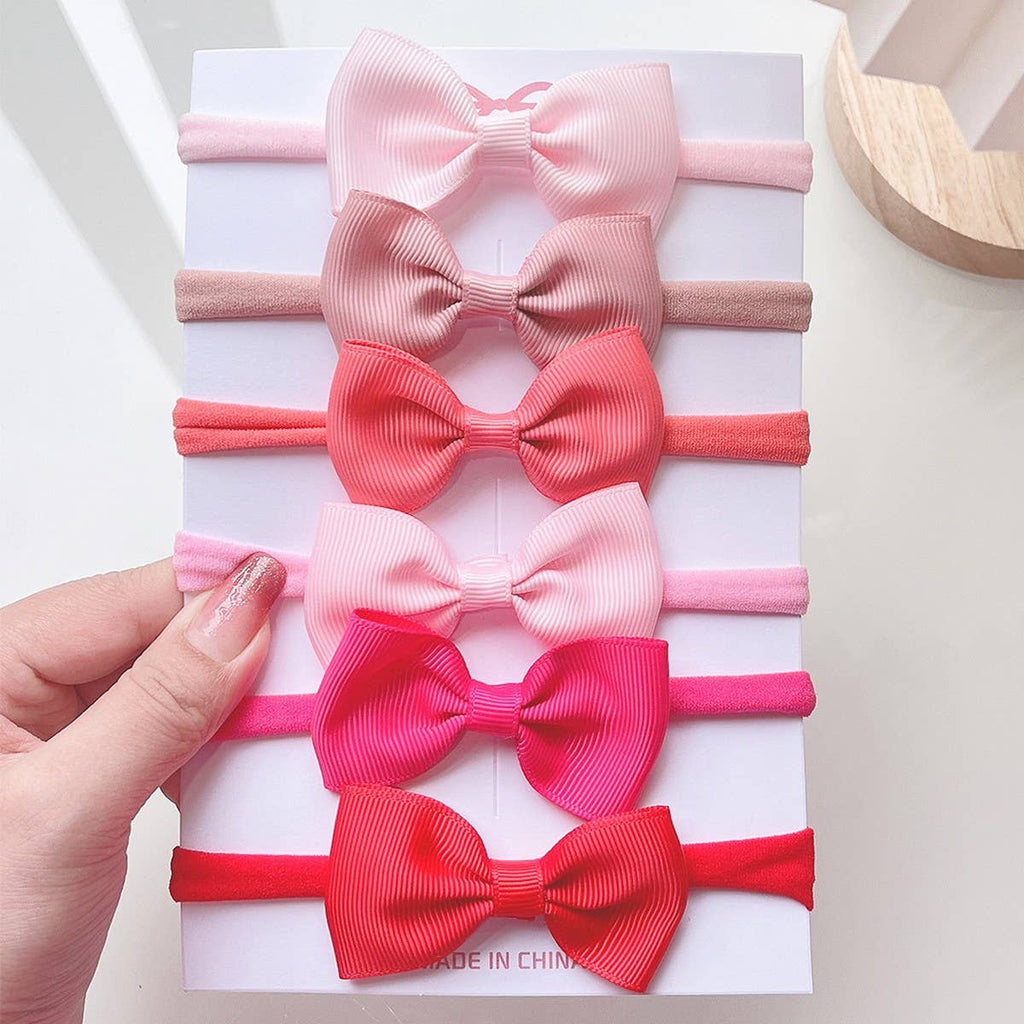 Kids Bow Headband Set – Elastic Nylon No Marks_CWAHA6720: TYPE6 / (OS) 1
