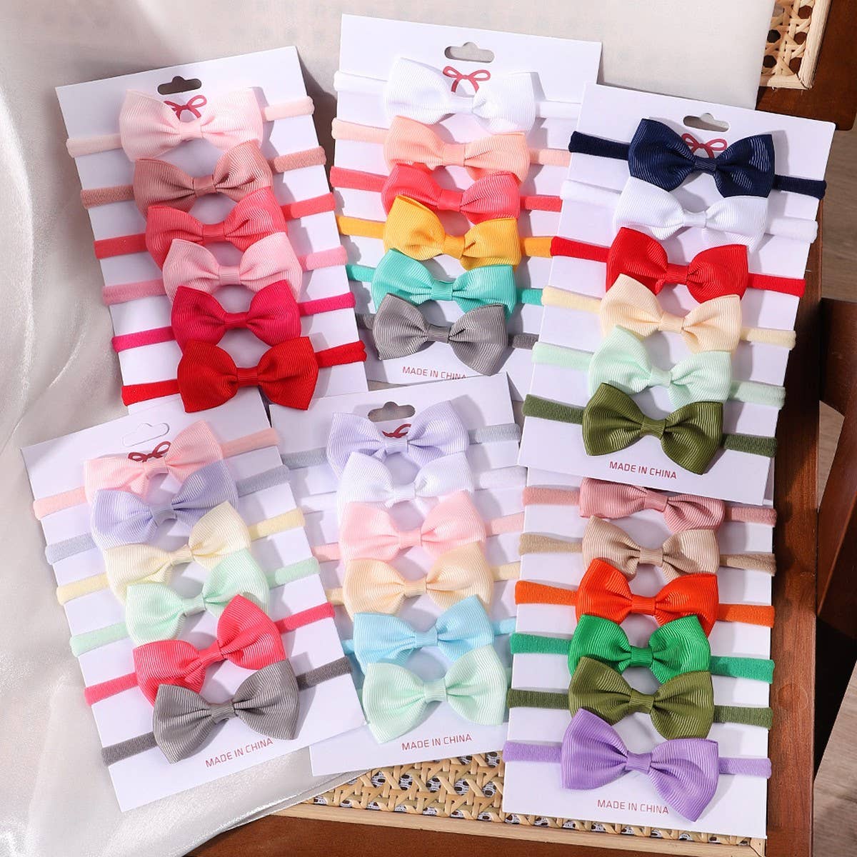 Kids Bow Headband Set – Elastic Nylon No Marks_CWAHA6720: TYPE6 / (OS) 1