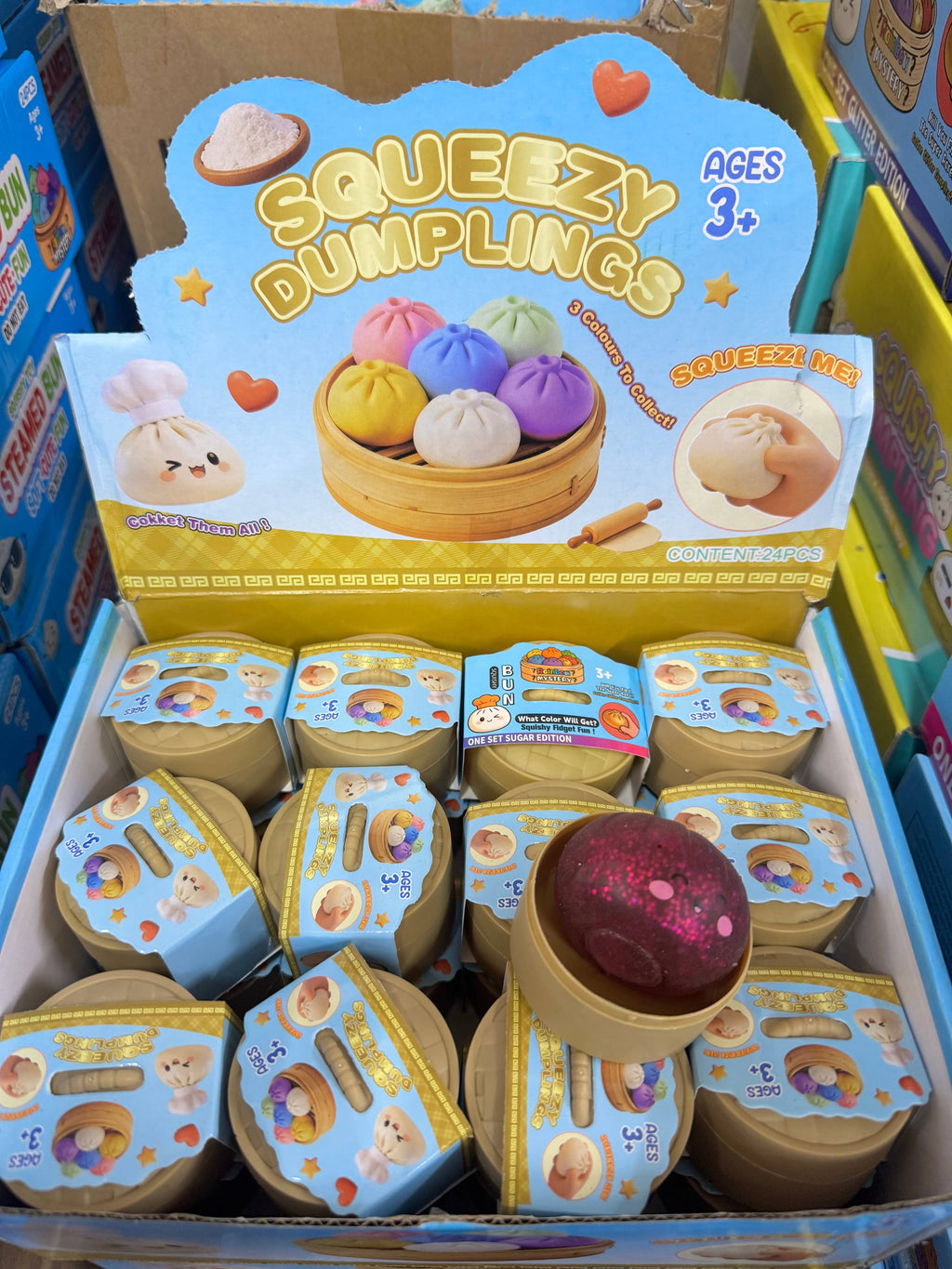 MINI dumpling bun HARD SLOW glitter 