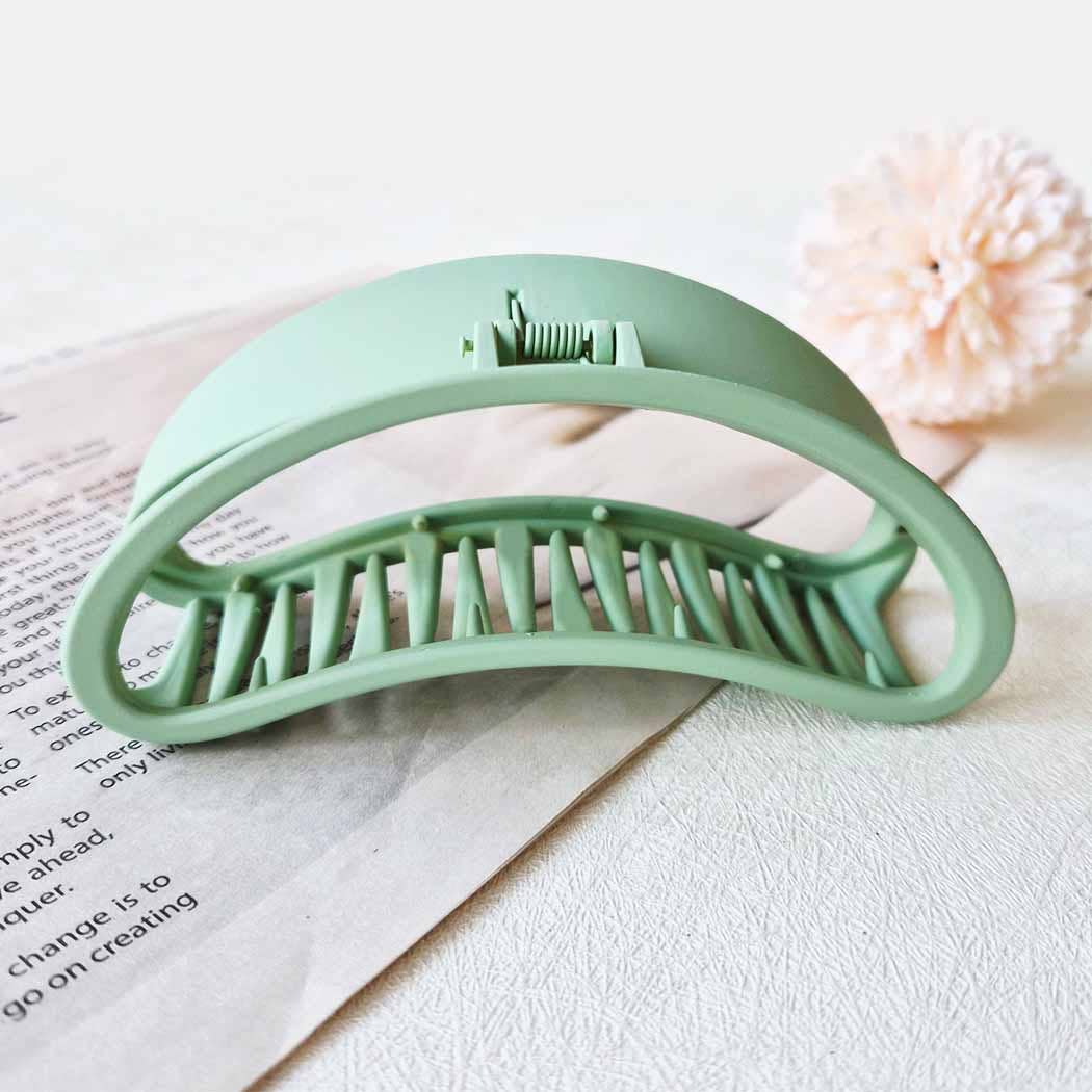 Matte Colors of Oval Hair Claw Clip: ASSORTED COLOR / ONE SIZE(12)