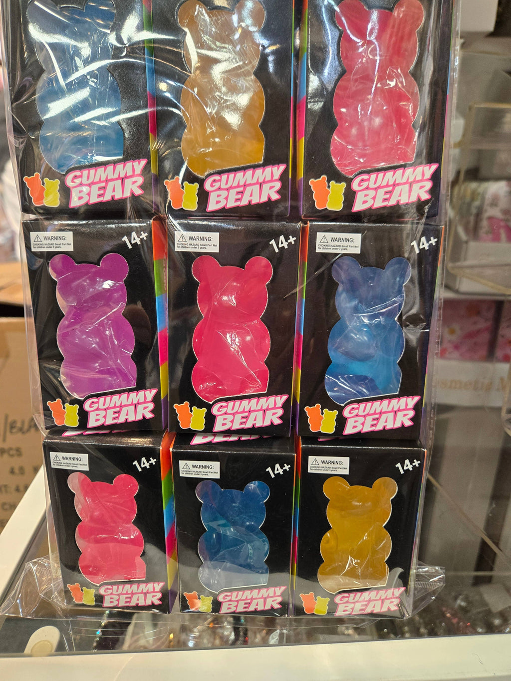 Jelly Squishy Toy Anti Stress Ice Cub Ball Soft Squeezable: Gummy Bear