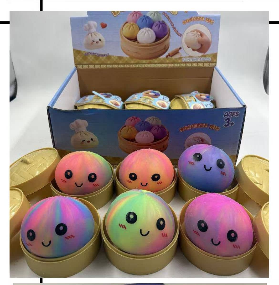 The Viral Squishy Dumpling- Rainbow Edition 