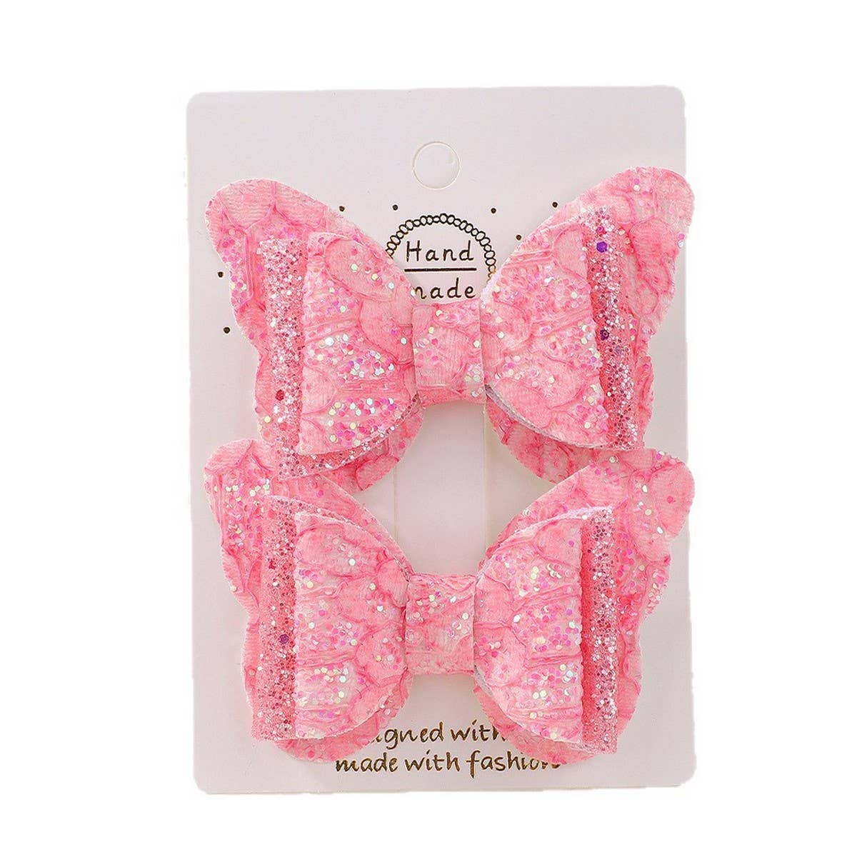 Cute Cartoon Glitter Bow Hair Clip Set_CWAHA6730: TYPE5 / (OS) 1