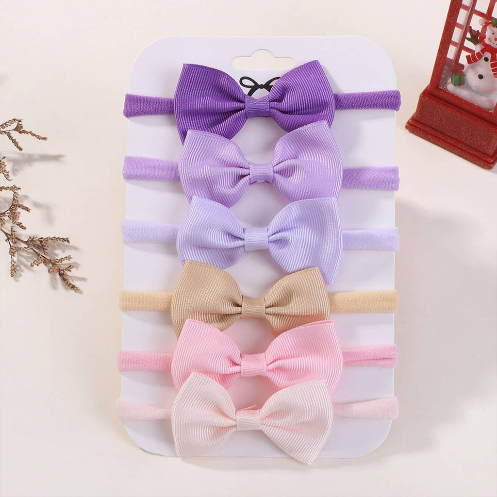 Kids Bow Headband Set – Elastic Nylon No Marks_CWAHA6720: TYPE6 / (OS) 1