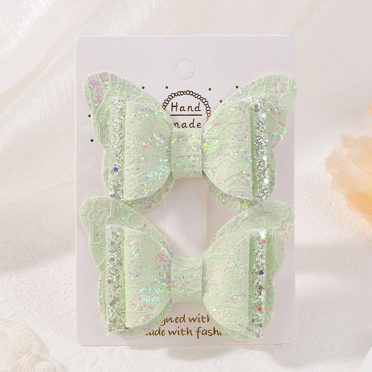 Cute Cartoon Glitter Bow Hair Clip Set_CWAHA6730: TYPE10 / (OS) 1