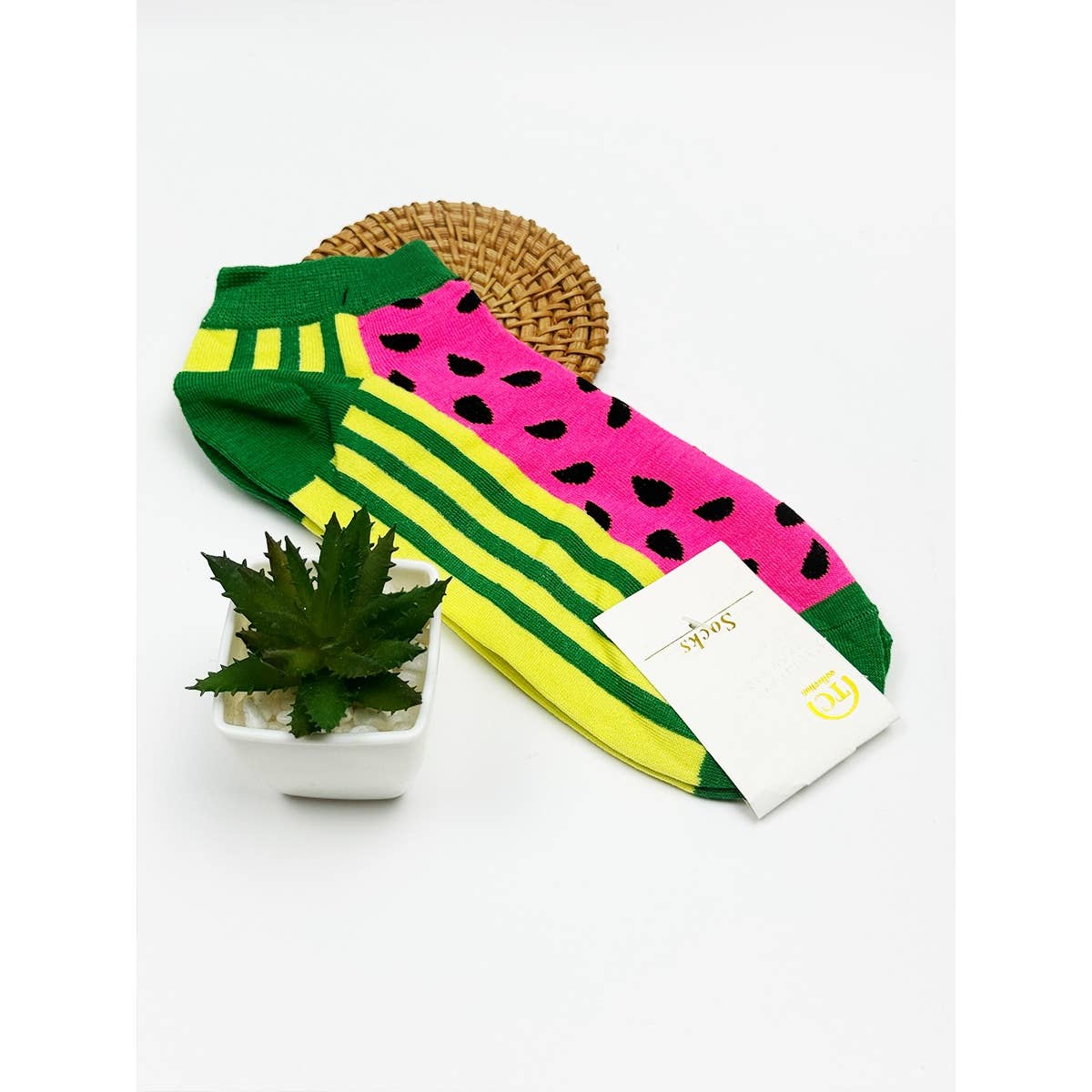 Fruit Design Everyday Socks: ASSORTED COLOR / ONE SIZE(12)