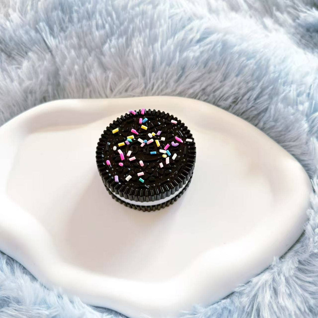 Cookie Sandwich Squishy Stress Relief Fidget Squeeze Toy: Stretch black / One Size