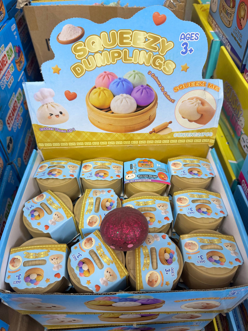 MINI dumpling bun HARD SLOW glitter 