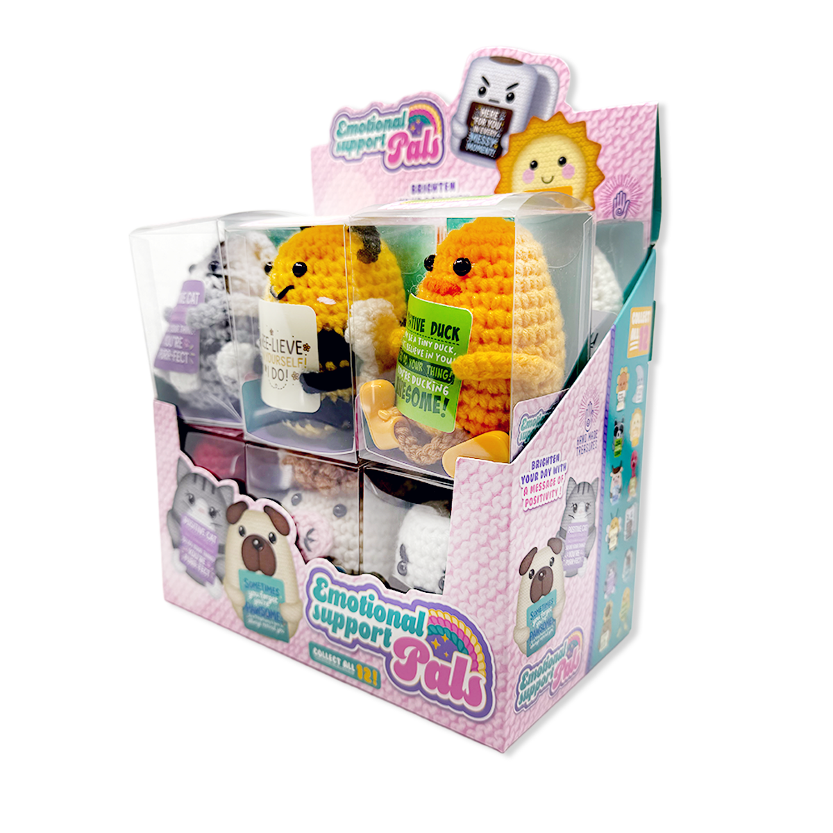 Emotional Support Crochet Plush Pals TOP SELLER - 12/Display: Wholesale Price