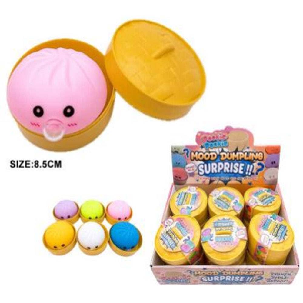 Mood Dumpling Squishy Squeeze Toy (12 Units) KCT-1307: ASST