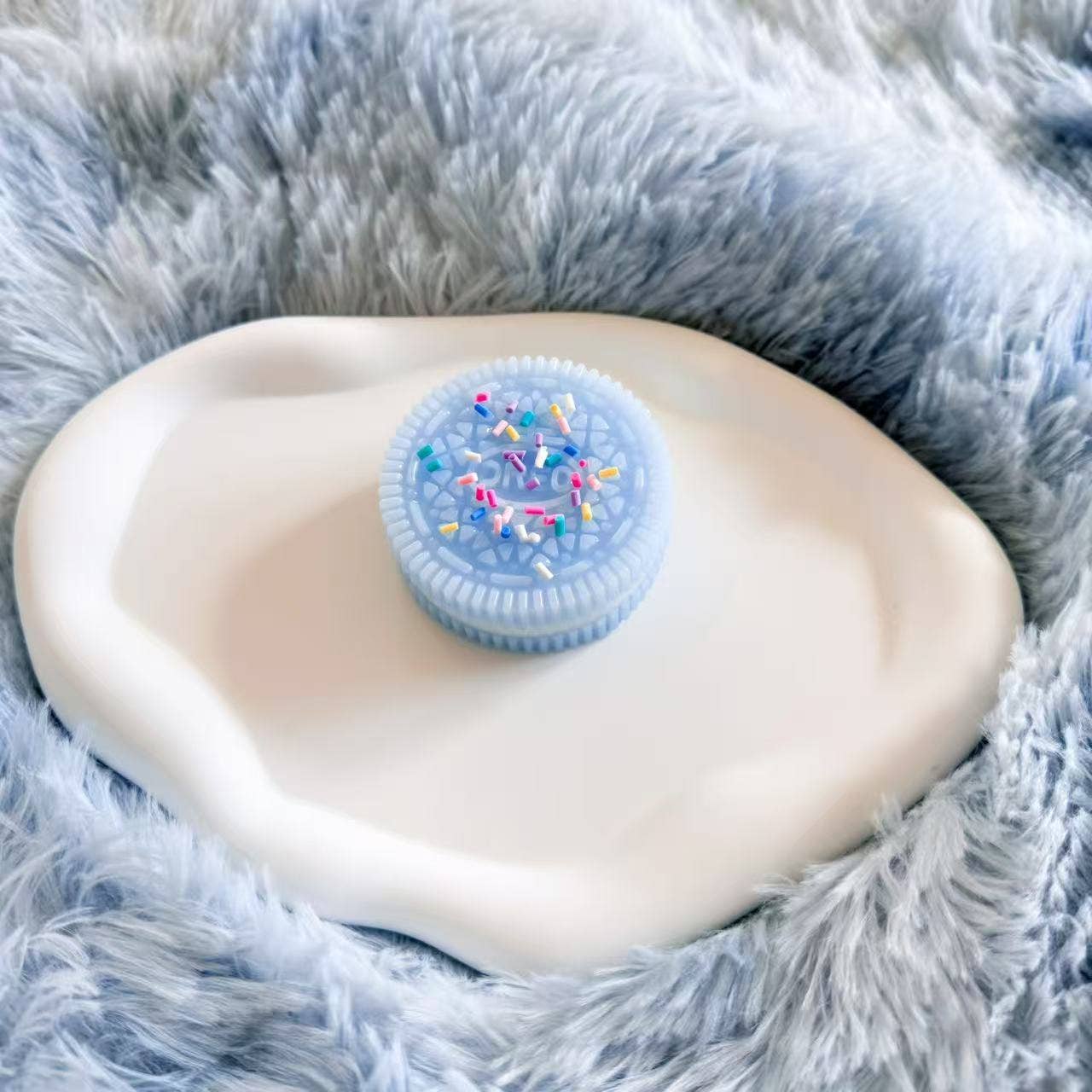 Cookie Sandwich Squishy Stress Relief Fidget Squeeze Toy: Stretch pink / One Size