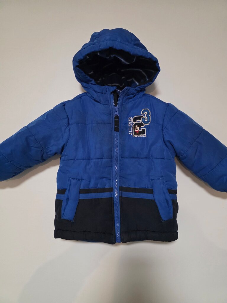 18mo London Fog Kids Blue and Black Puffer Jacket