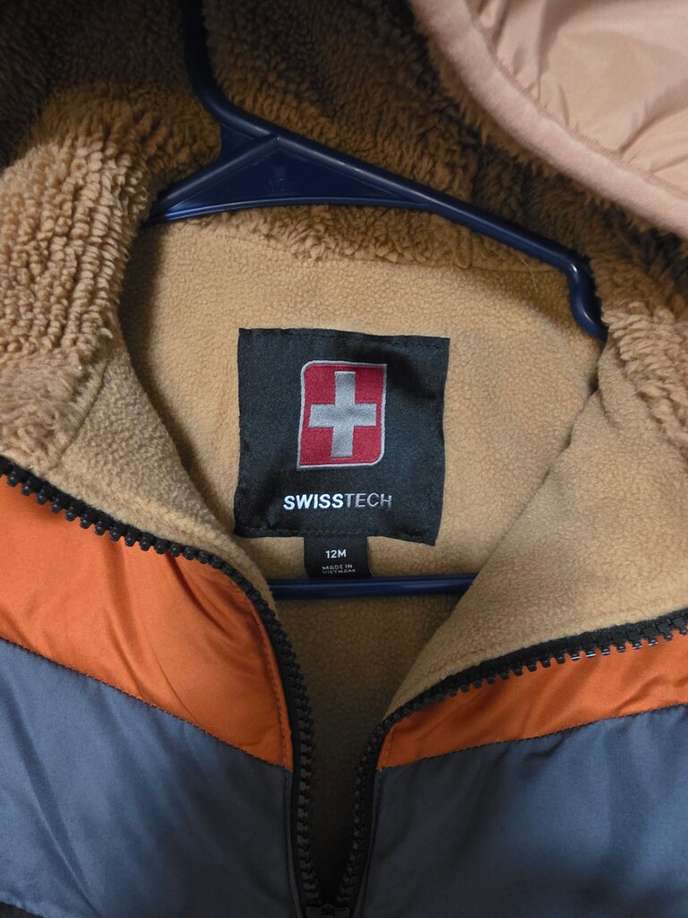 12mo SwissTech Color Block Hooded Jacket