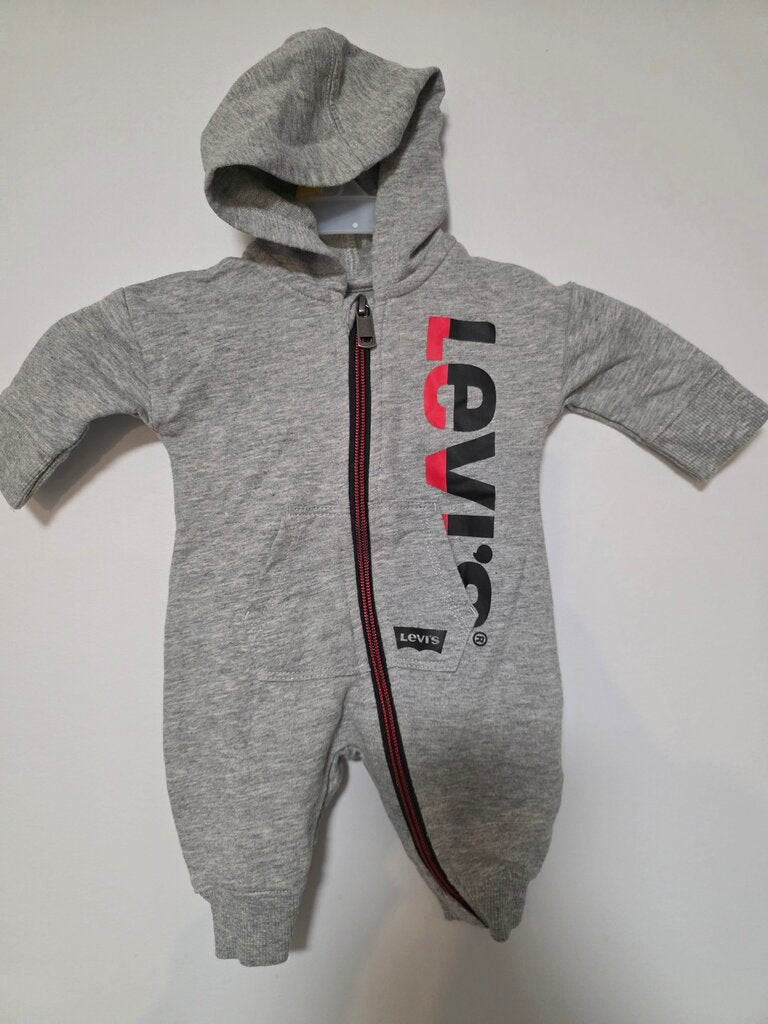 Levi's Newborn Grey Zip-Up Hoodie