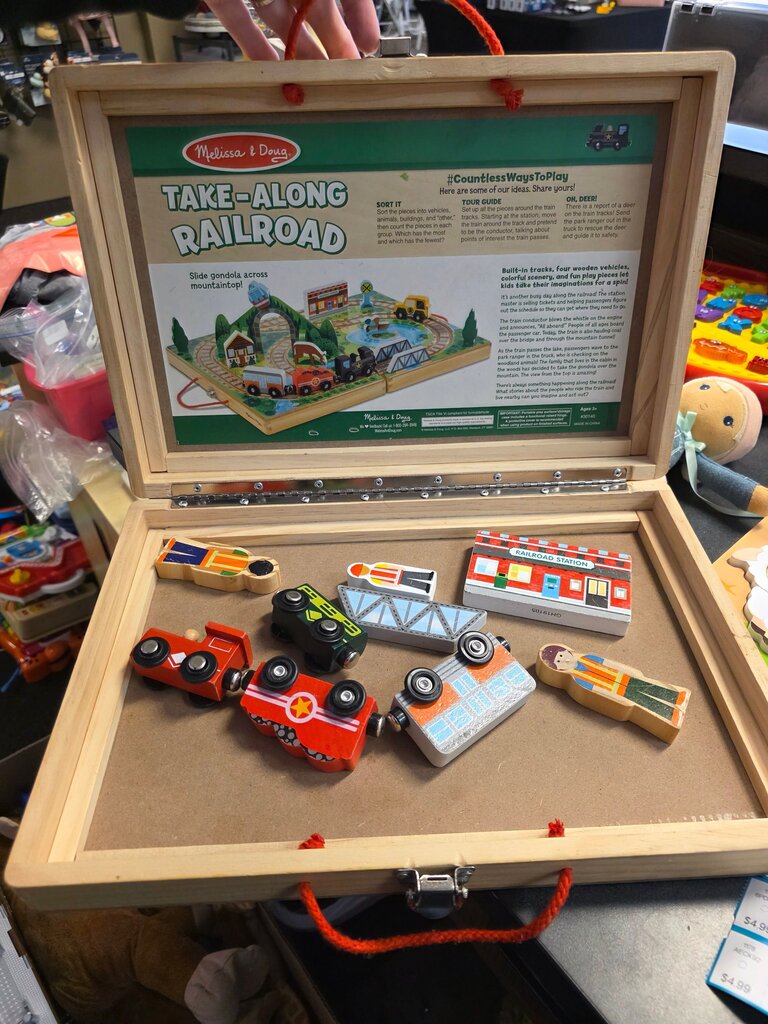 Melissa & Doug Take-Along Railroad *missing pieces