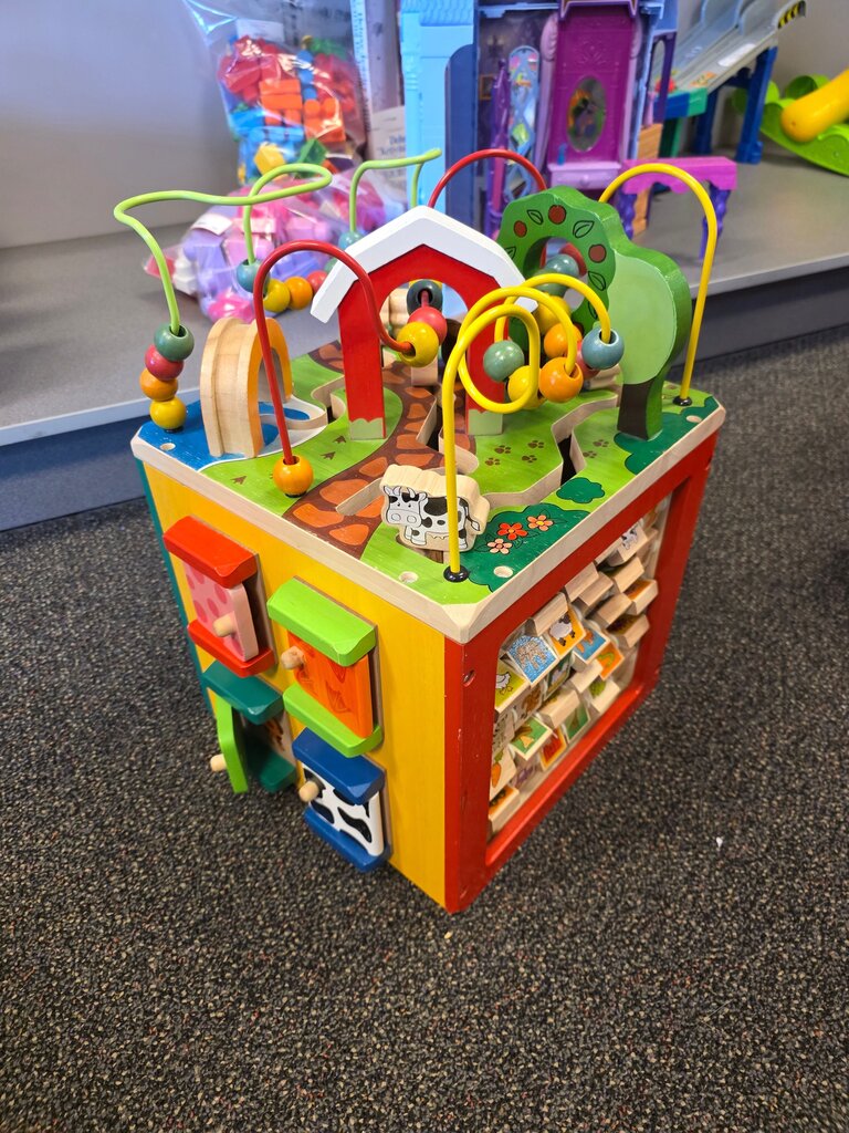 Wooden Activity Cube